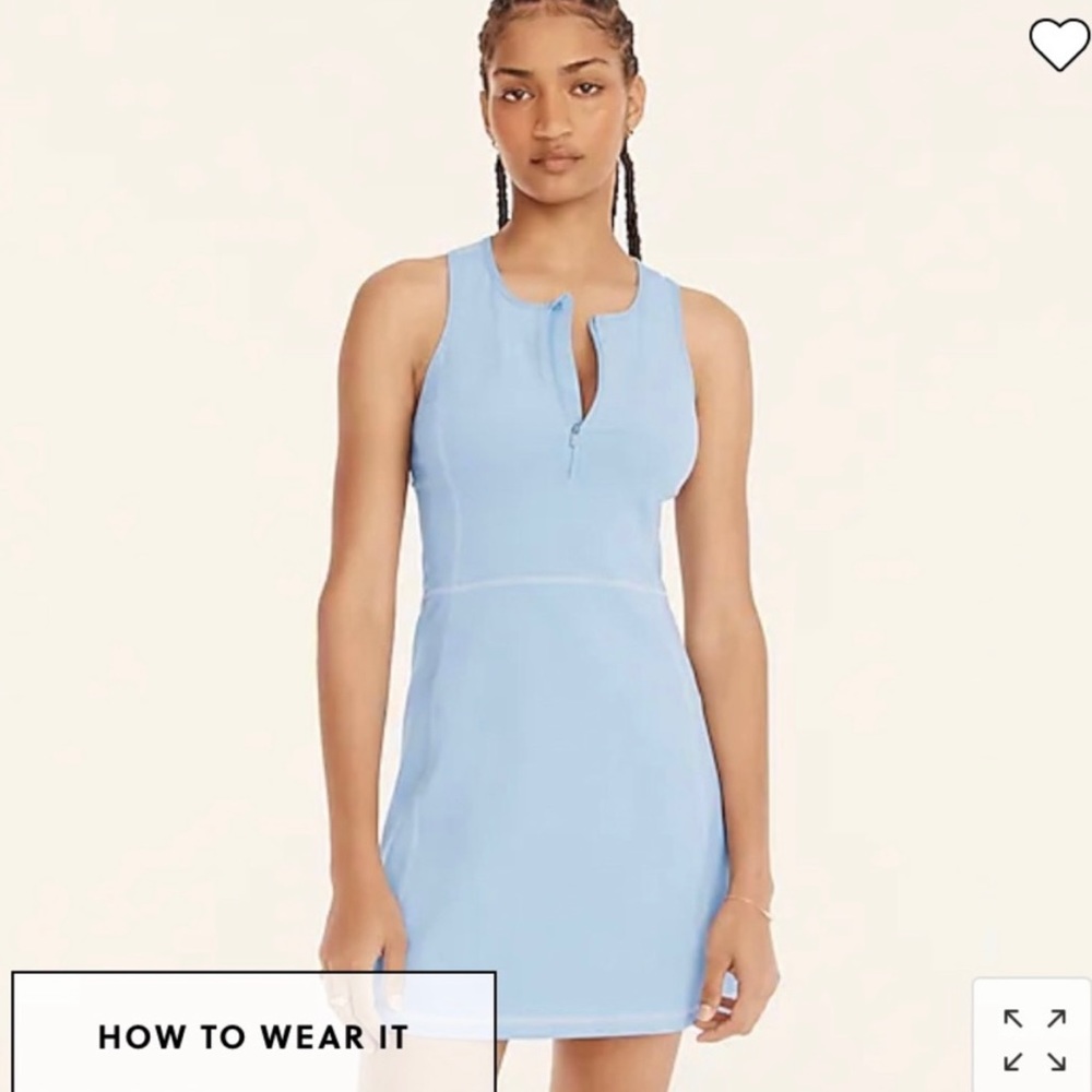 NWT J Crew Cloudstretch Half Zip Sports Dress